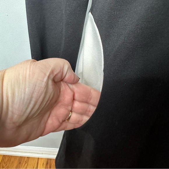 Anthropologie Hutch Black White A Line Mod Round Pocket Dress - Picture 6 of 6